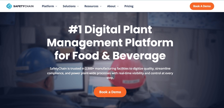 SafetyChain food safety and quality management software